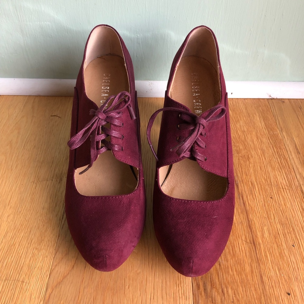Brand new Chelsea Crew Telsa suede heels. Size 7.